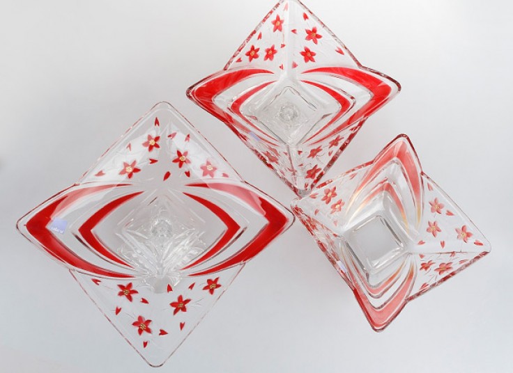 ظروف بلور رنگی Silica