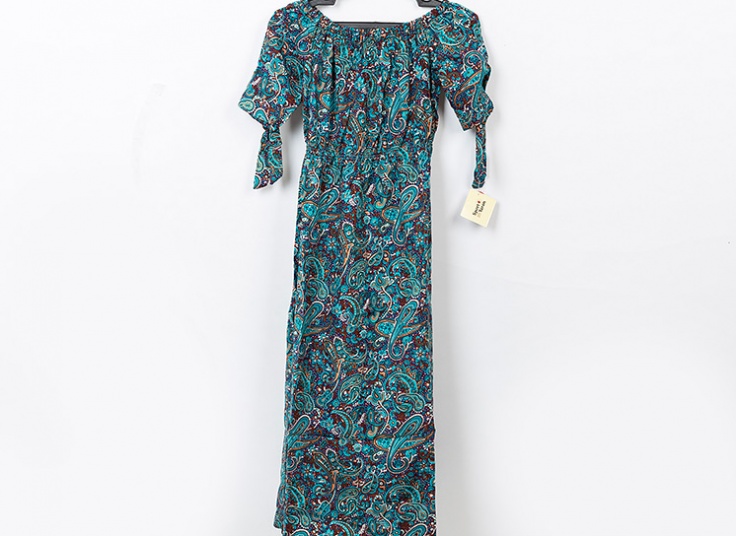 پیراهن ساحلی یقه قایقی