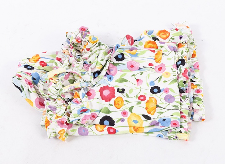 ست تاپ شلوارک دخترانه چین‌دار