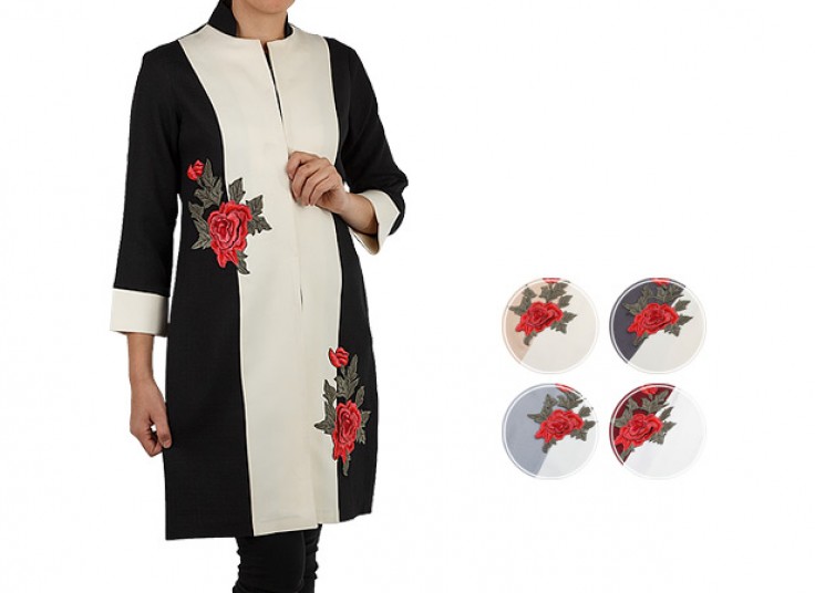 مانتو شانتون گلدار