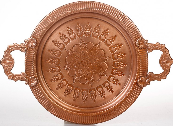 سینی فلزی دسته دار