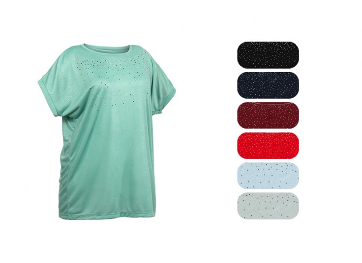 تیشرت زنانه نگین دار