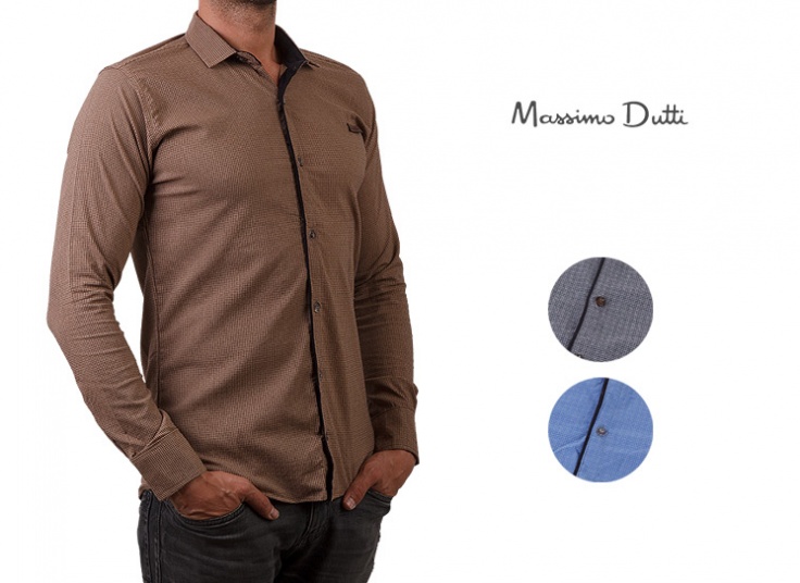 پیراهن چهارخانه مردانه Massimo Dutti
