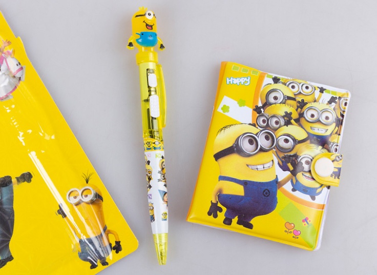 پکیج دفترچه و خودکار کارتونی