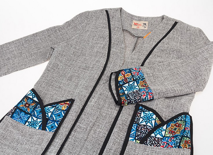 مانتو زنانه طرح جیب سنتی