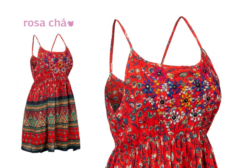 پیراهن طرح سنتی Rosa Cha