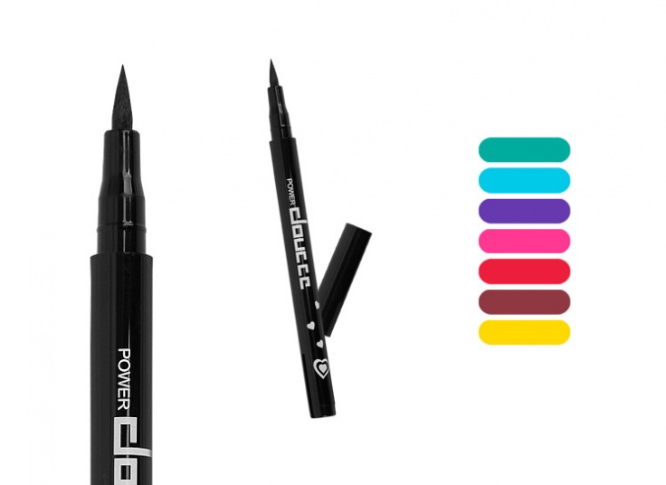 خط چشم ماژیکی رنگی Doucce