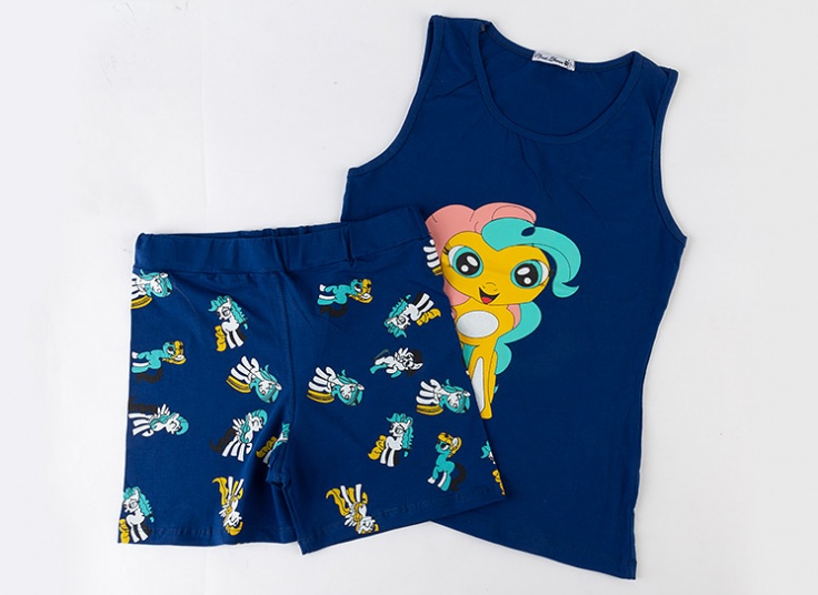 ست تاپ و شلوارک Unicorn