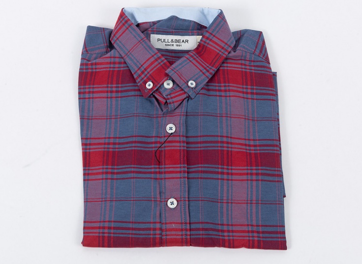 پیراهن چهارخانه Pull&Bear