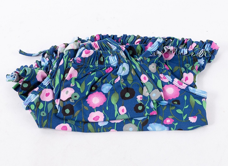 ست تاپ شلوارک دخترانه چین‌دار