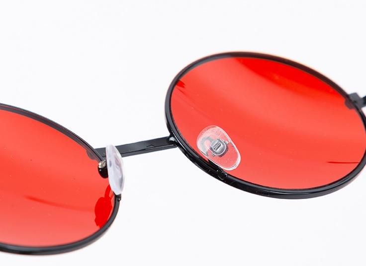 عینک فریم گرد رنگی