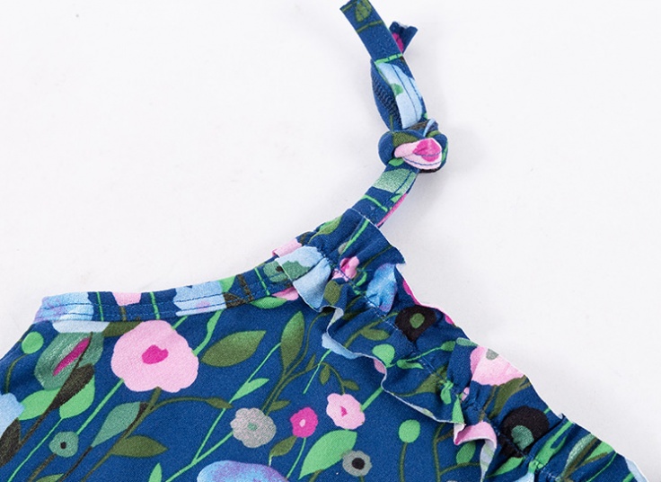 ست تاپ شلوارک دخترانه چین‌دار