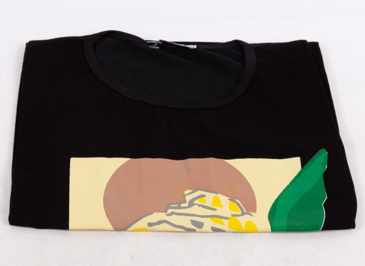 تاپ آستین افتاده چاپدار