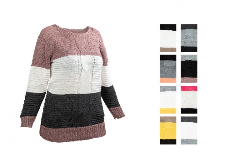 بلوز بافت زنانه سه رنگ