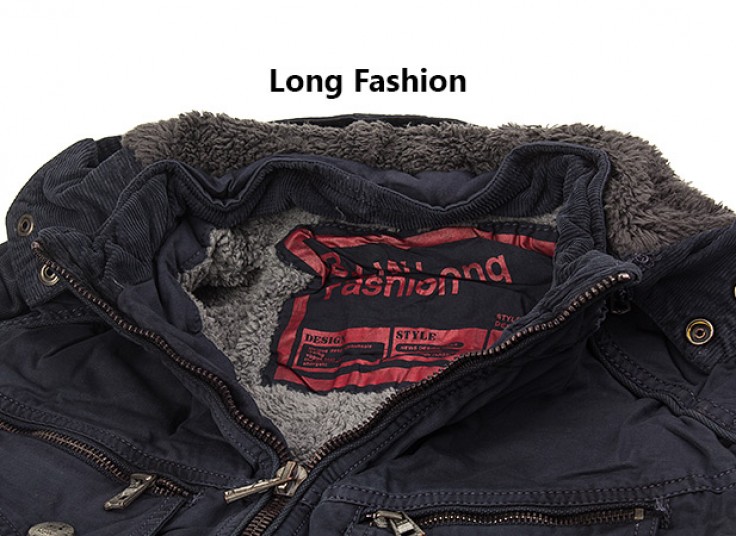 کاپشن کلاه دار Long Fashion