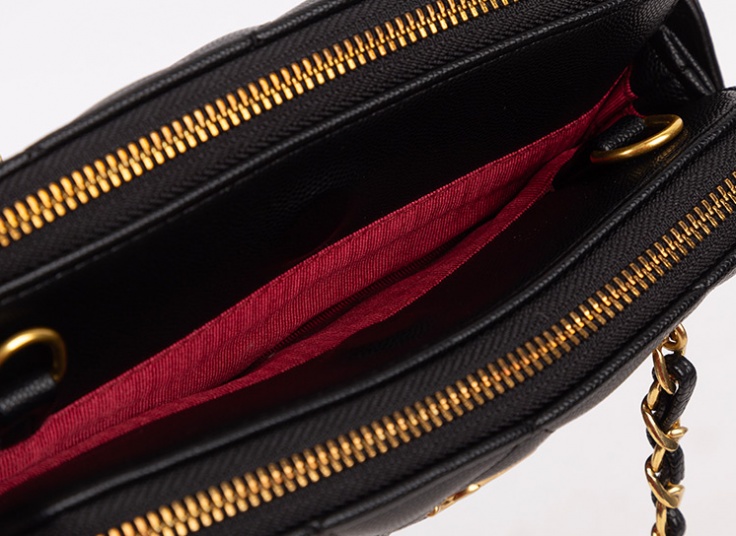 کیف دو زیپ زنانه chanel