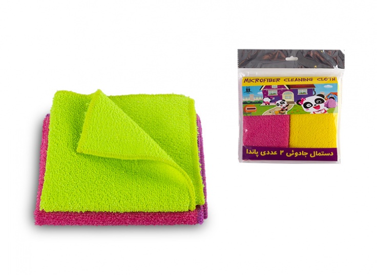 دستمال دو عددی مایکروفایبر پاندا