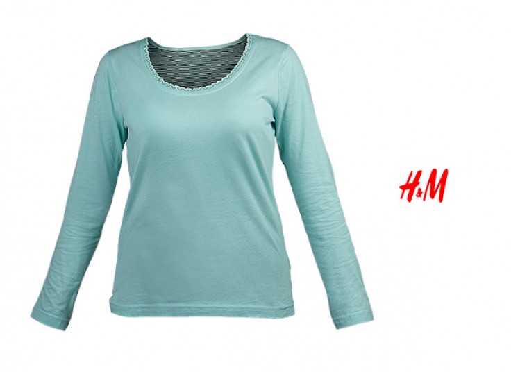 تیشرت آستین بلند زنانه HM