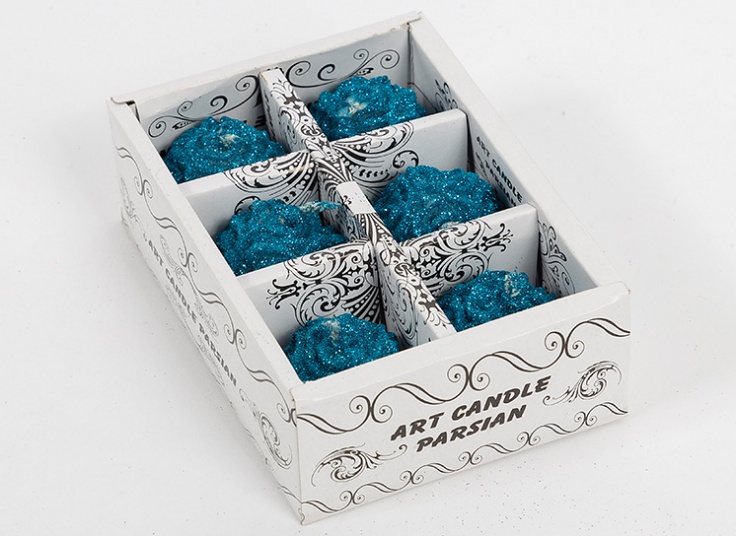 شمع گل رز 6 عددی