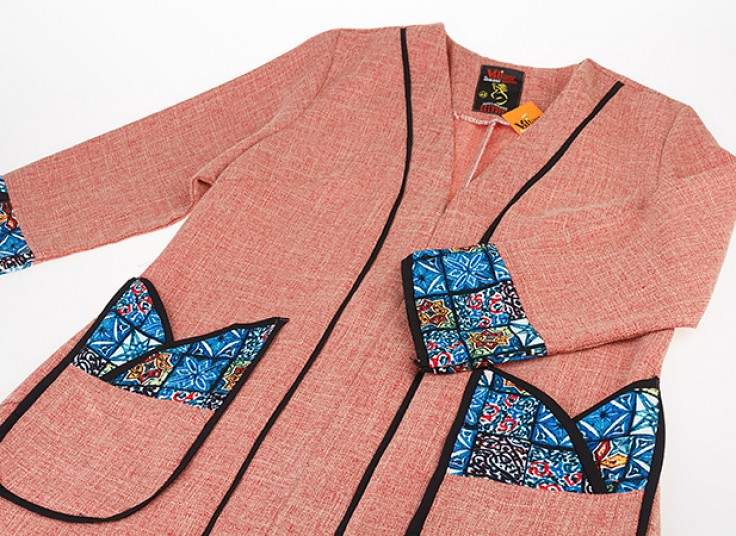 مانتو زنانه طرح جیب سنتی