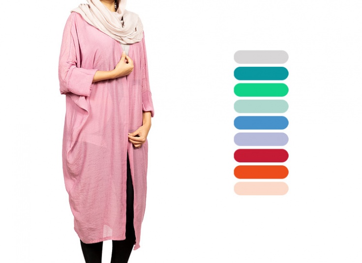 مانتو خفاشی جلو باز