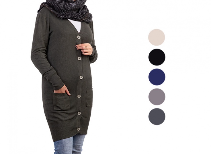 بافت دکمه دار زنانه Color