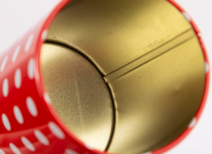 قوطی فلزی استوانه ای