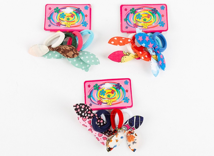 بسته چهار عددی کش مو طرح دار