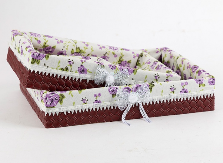 پک دو عددی سبد نان چوبی