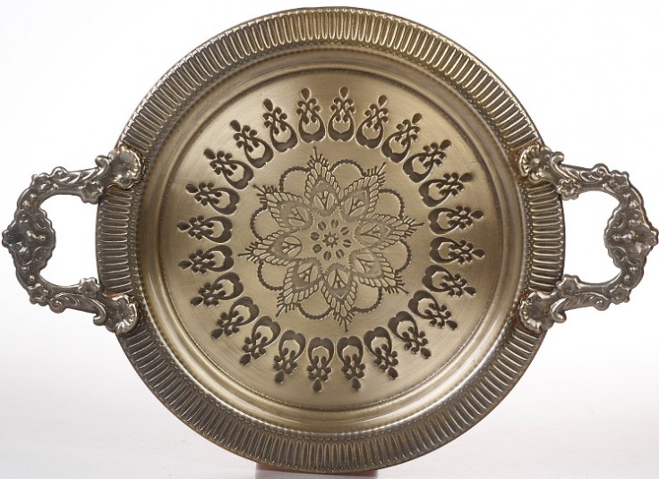 سینی فلزی دسته دار