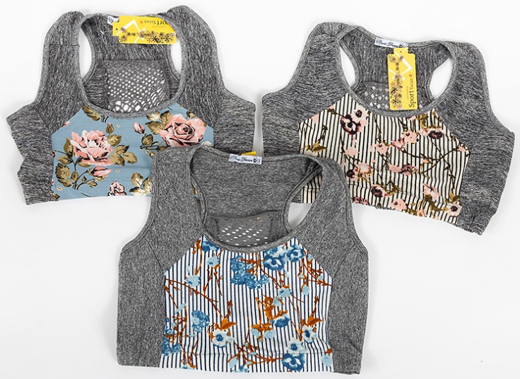 نیم تنه گل دار زنانه