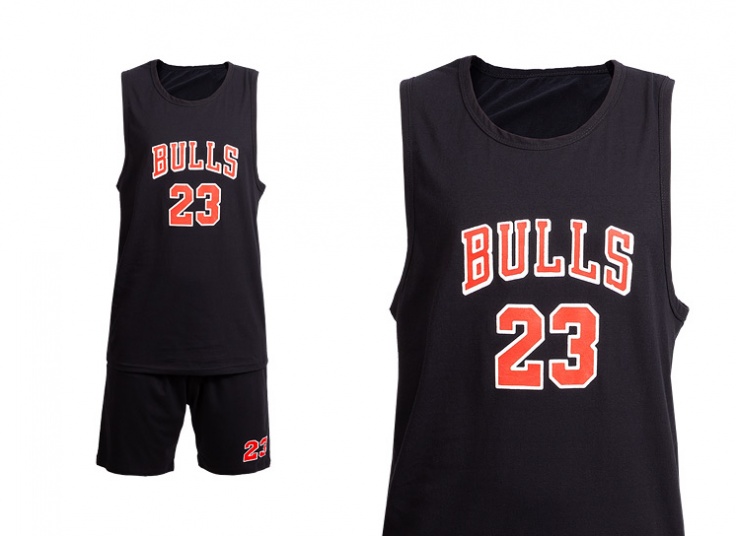 ست رکابی شلوارک مردانه طرح BULLS