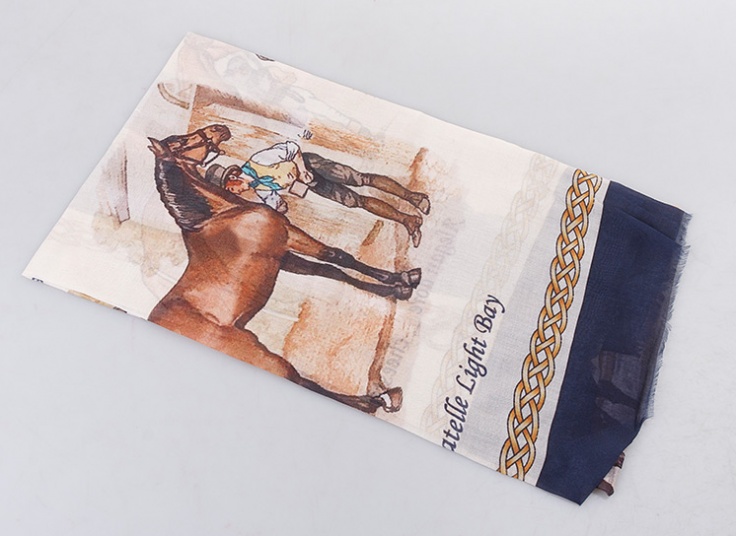 روسری نخی طرح Hermes