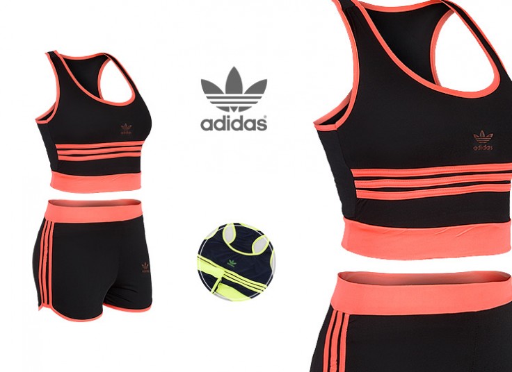 ست نیم تنه و شورتک طرح adidas