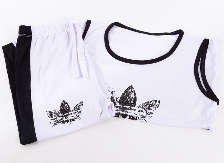 تاپ شلوار زنانه طرح adidas