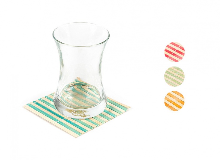 زیر لیوانی بامبو 6 عددی