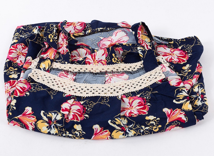 پیراهن نخی طرحدار