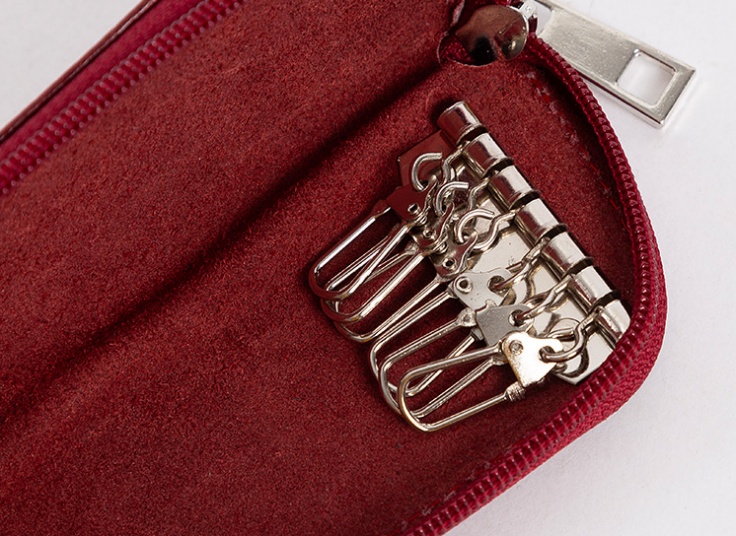 جاکلیدی چرم طبیعی