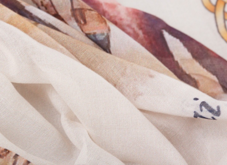 روسری نخی طرح Hermes