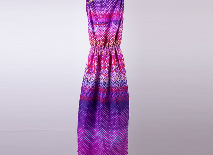 پیراهن ساحلی طرحدار زنانه