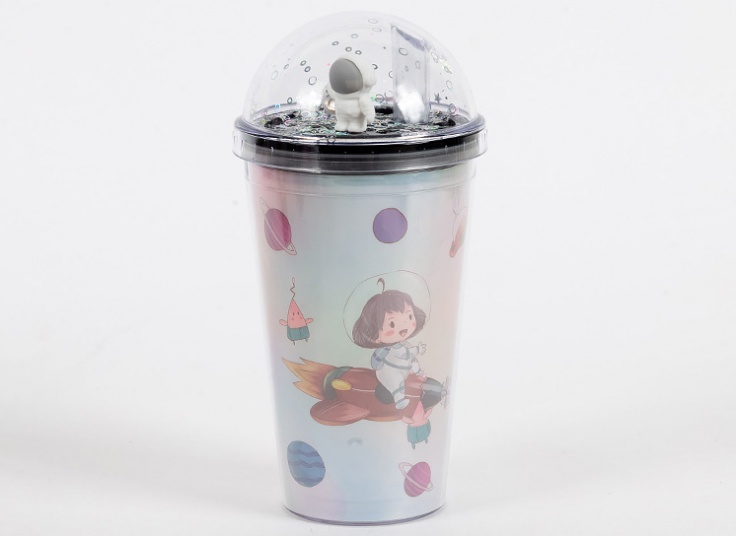 لیوان اسموتی چراغ دار گلکسی