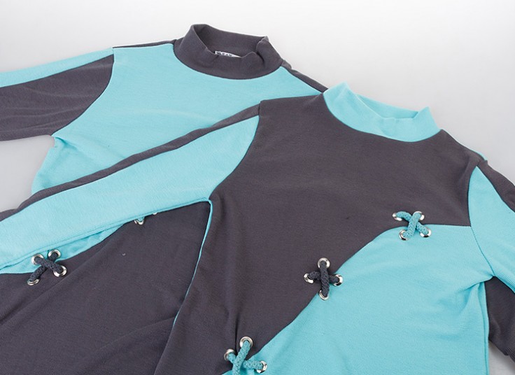 بلوز دو رنگ زنانه Cross