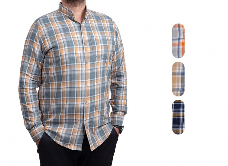 پیراهن چهارخانه مردانه Catch