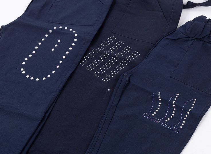 شلوار کتان دخترانه نگین دار