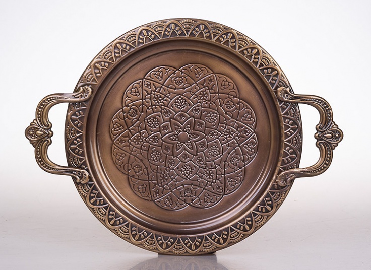 سینی فلزی طرح برجسته