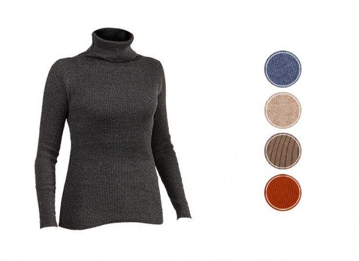 بلوز بافت یقه اسکی زنانه