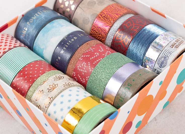 پک 24 عددی چسب کاغذی فانتزی