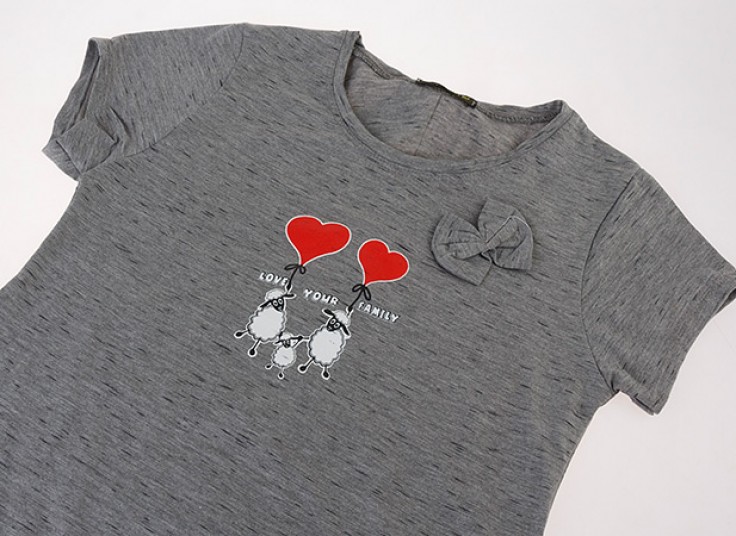 تیشرت زنانه پاپیون دار