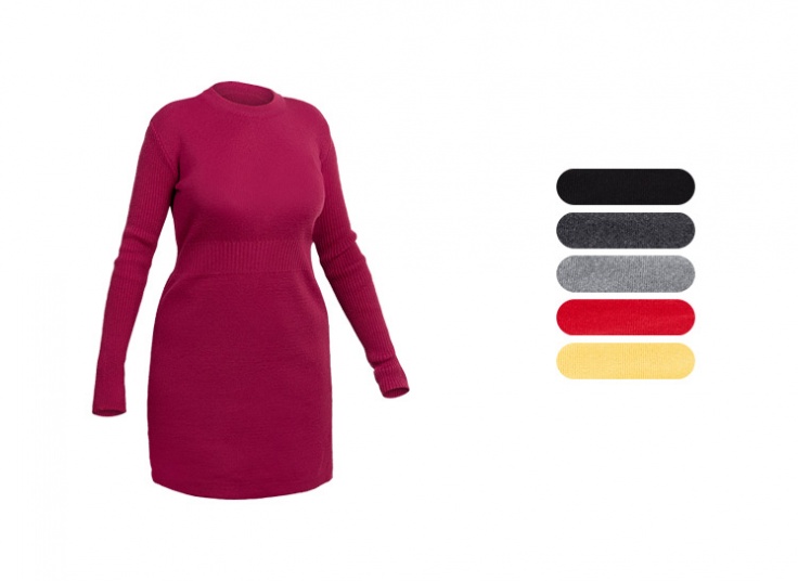 تونیک بافت کمردار زنانه