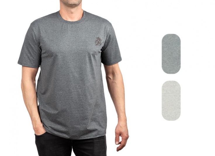 تیشرت آستین کوتاه ملانژ Nikan